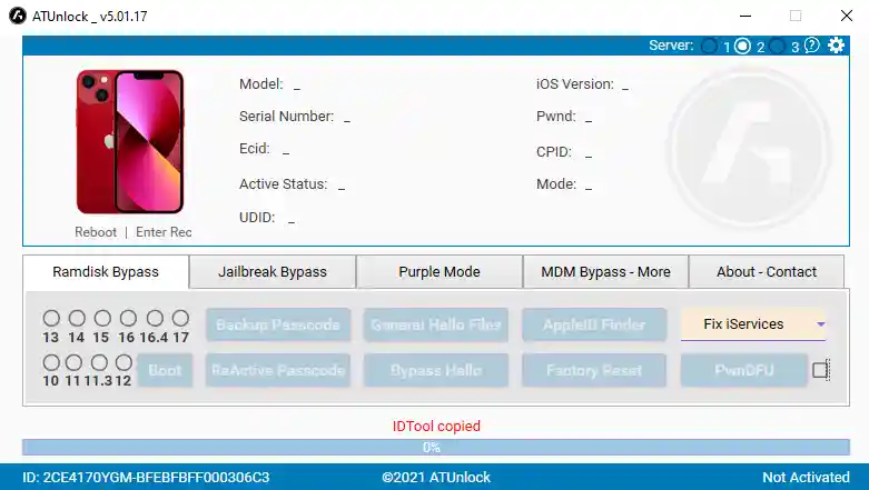 ATUnlock Tool V5.01.17 – Free iCloud & MDM Bypass